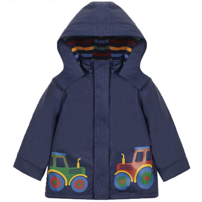 英國 JoJo Maman BeBe - 防雨/防風刷毛外套-拖拉機