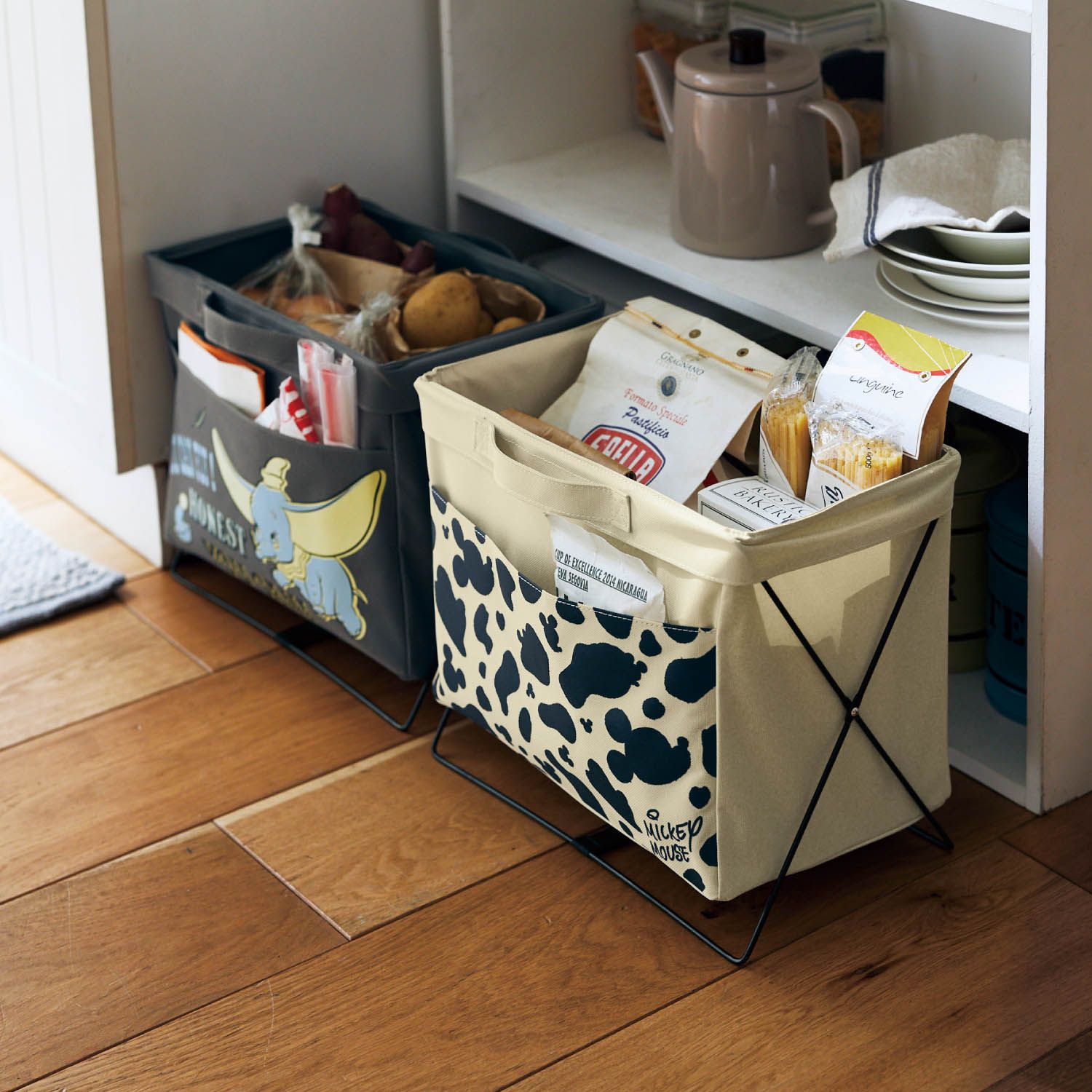 日本千趣會 - 迪士尼 可折疊立體收納袋-唐老鴨-深藍 (34x20x29.5cm)