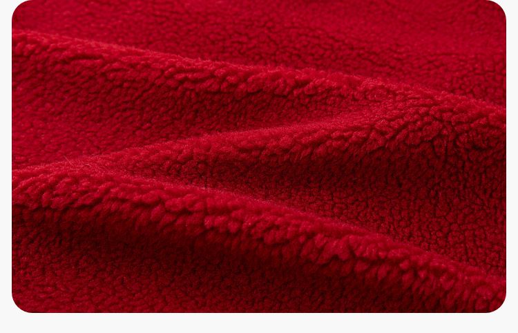 喜氣拜年毛絨暖暖造型披風-立體龍角-紅色 (F)