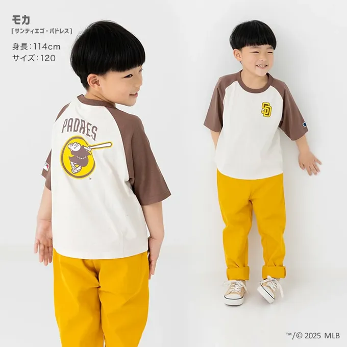 日本 Chil2 - MLB 撞色風短袖上衣-洛杉磯道奇-黑x白