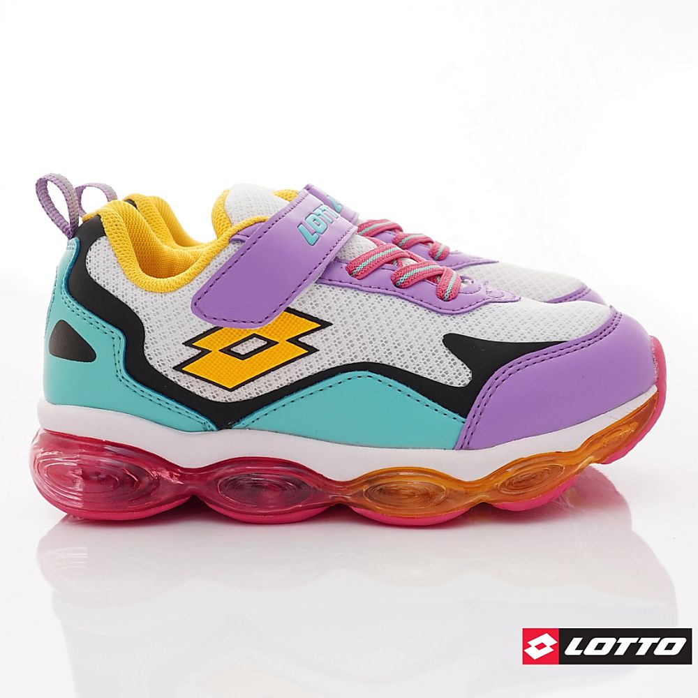 LOTTO樂得 - 樂得-氣墊避震跑鞋款-(中大童段)-運動鞋-白紫綠