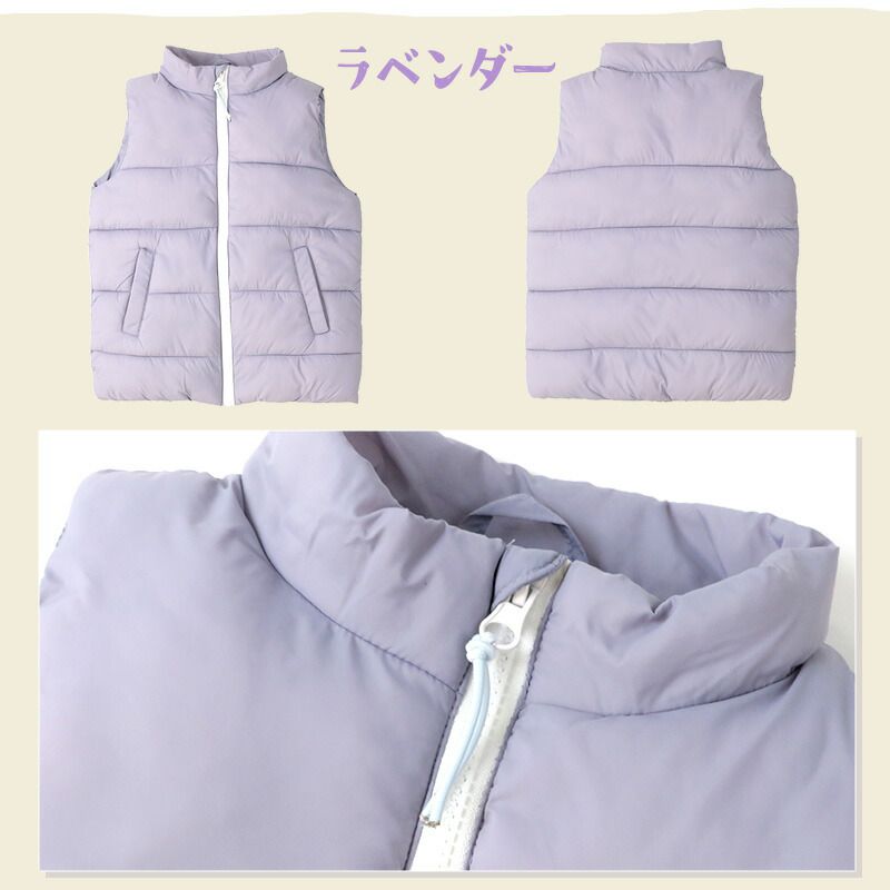 日本 ZOOLAND - 潑水加工 素面百搭鋪棉保暖背心-軍綠