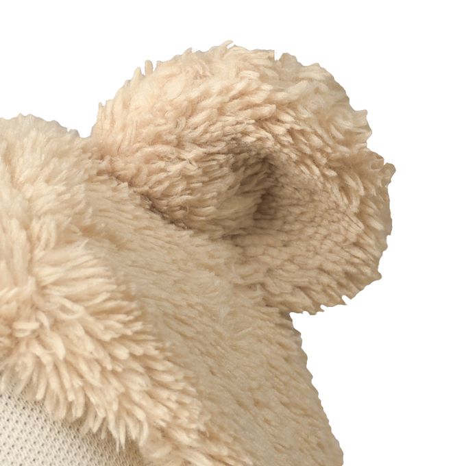 akachan honpo - 刷毛帽-動物-淺卡其色