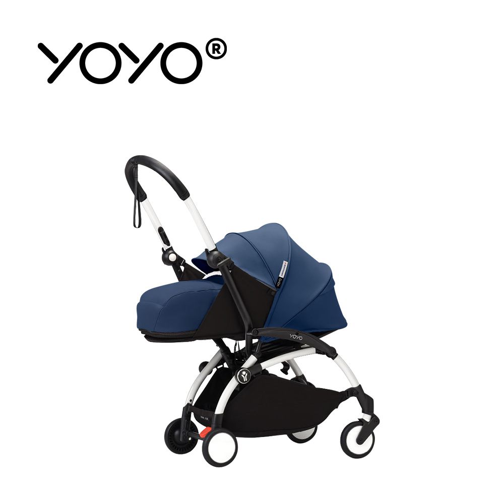 YOYO³ 0+推車組合-(含車架)-白色車架+法航藍色