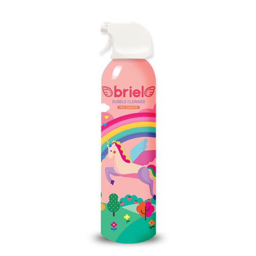Briel 兒童泡泡沐浴慕斯-200ml-彩虹款(水蜜桃香氣)-200ml