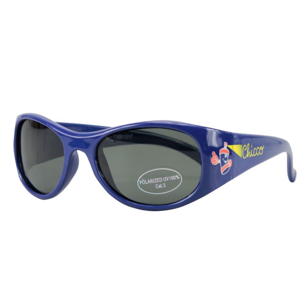 義大利 chicco - 兒童專用太陽眼鏡-偏光-街頭塗鴨藍