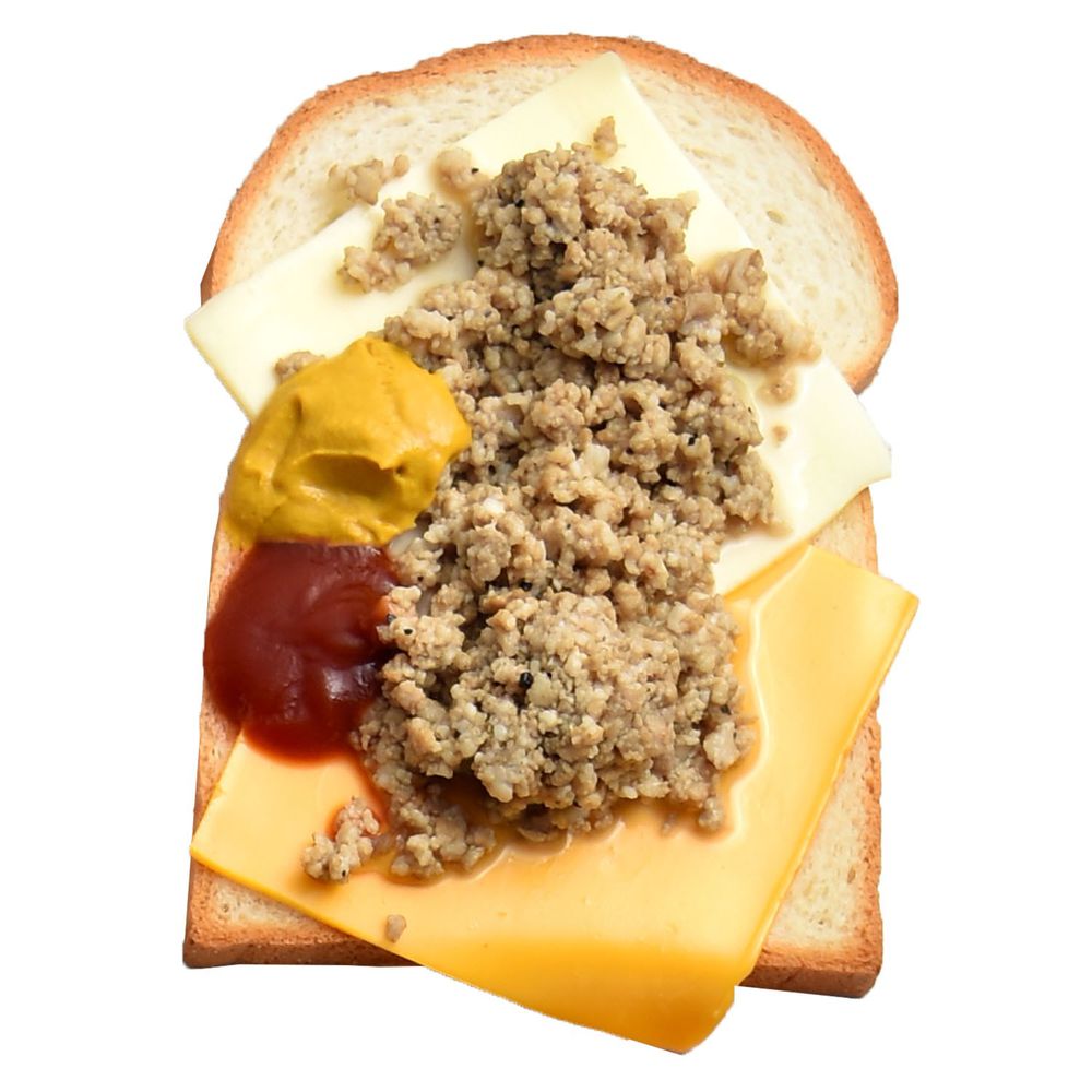 熱樂煎 - 爆漿乳酪三明治-起士漢堡