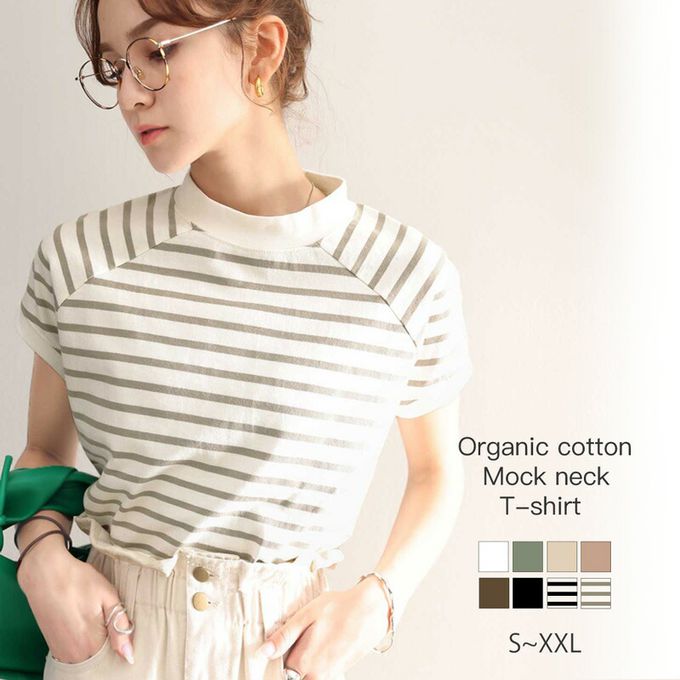 日本 Classical Elf - [熱銷NO.1] 美國棉厚磅顯瘦法式袖上衣-條紋-黑x白