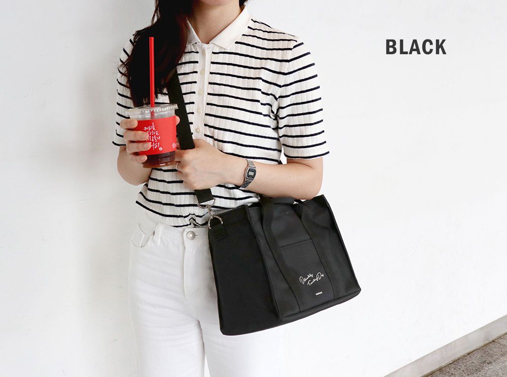 韓國 Conitale - 帆布多隔層媽媽包/推車收納袋-質感灰 (31X22X15cm)