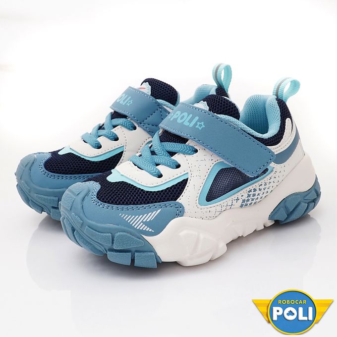 POLI輕量慢跑鞋(中小童段)-運動鞋-藍