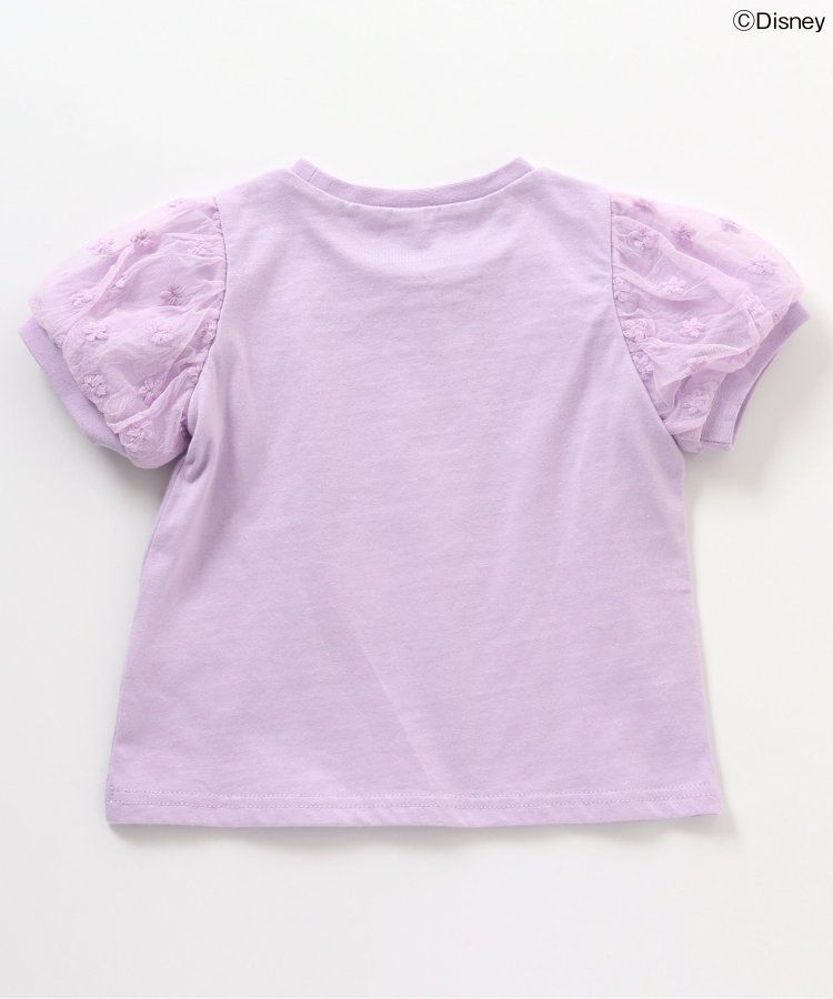 日本 apres les cours - 迪士尼 公主蕾絲澎澎短袖上衣-冰雪奇緣-水藍