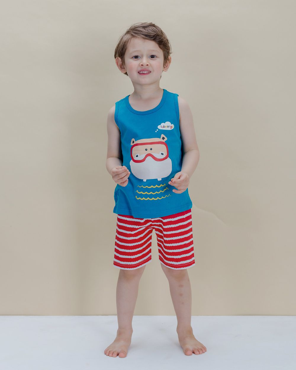 韓國 Sopoliini 童趣北歐風☺ 夏季純棉套裝 / 家居服