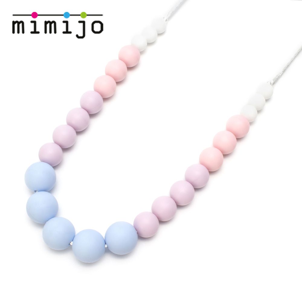 MIMIJO - 媽媽項鍊 鉑金矽膠-粉彩色
