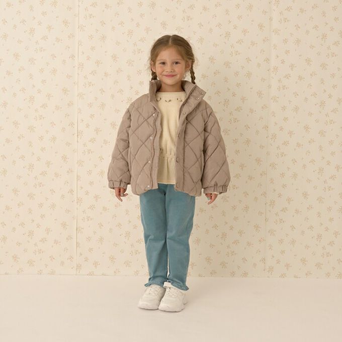 日本 Lycee mine - 注目斗篷領 柔軟絎縫保暖外套(領可拆)-可可