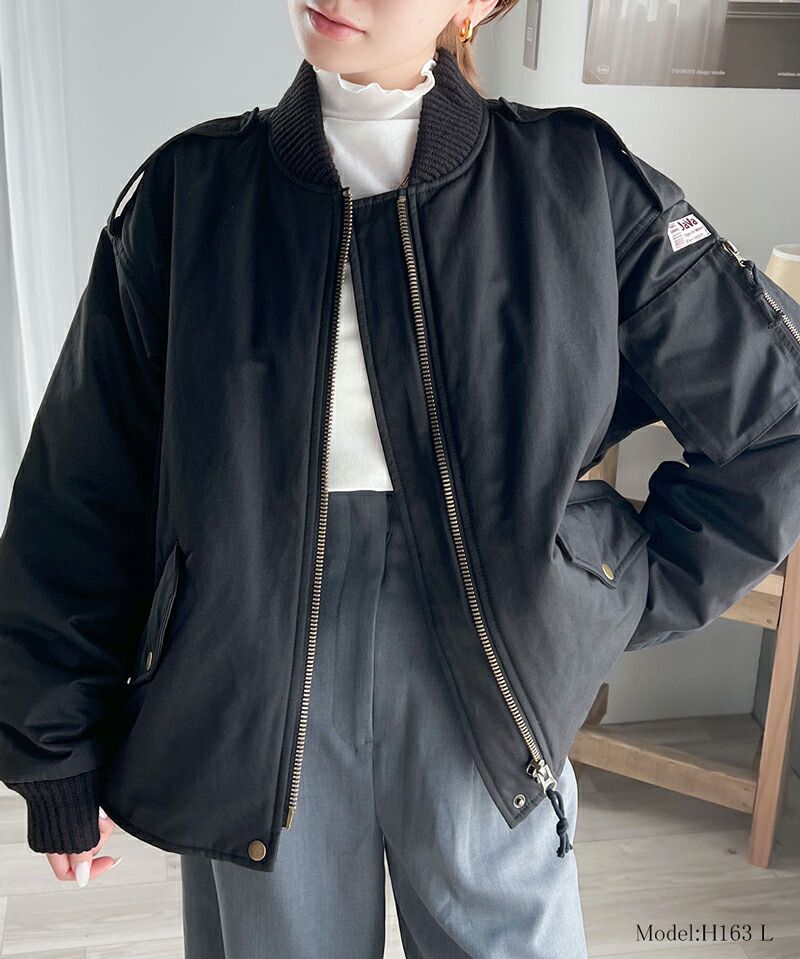 日本 Classical Elf - Java聯名 MA-1飛行中性風夾克-軍綠