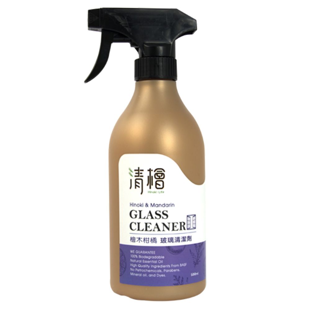 清檜 Hinoki Life - 檜木柑橘玻璃清潔劑-500ml/瓶