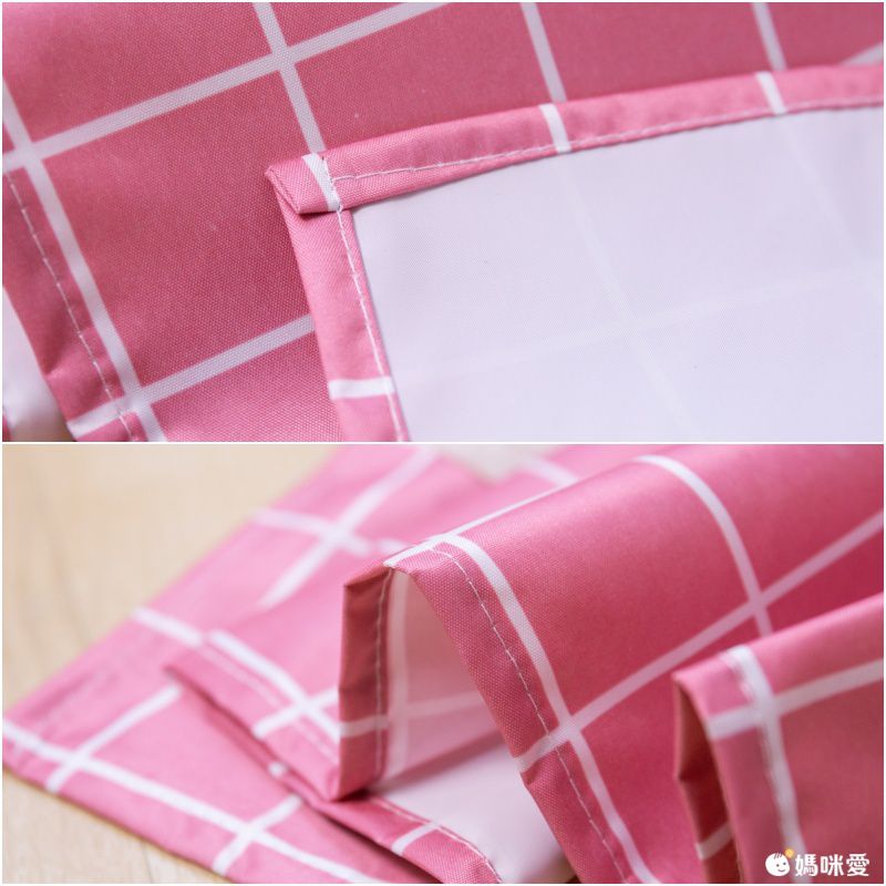 可擦手防水防油圍裙-經典格紋-藍色