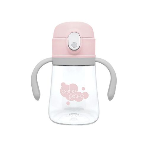 韓國 Beberiche - 360度導珠 吸管訓練水杯-粉色