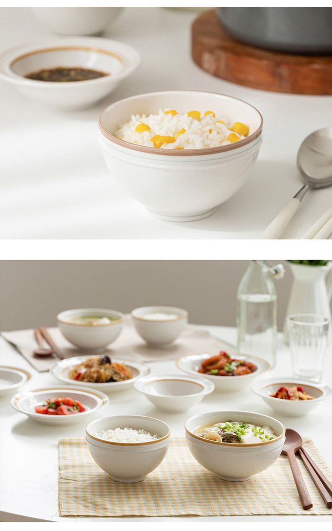 韓國 SSUEIM - RETRO系列極簡ins陶瓷飯碗2件組11cm (深藍)