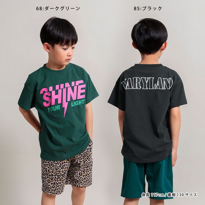 日本 BRANSHES - 100%棉 街頭印花短袖上衣-SUCCESS-亮黃