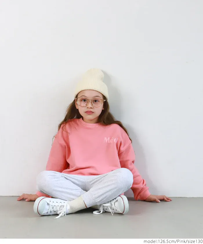 日本 COCA - 定番美式復古LOGO大學T-孩子-淺綠