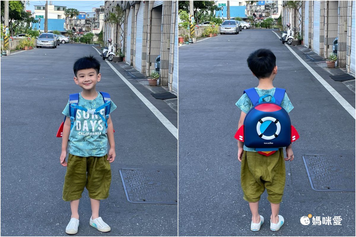 立體造型小童背包(含走失繩)-火箭