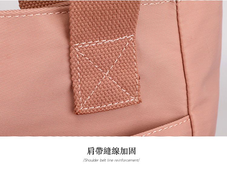 防潑水百搭單肩手提包-深藍色 (32x12x27cm)