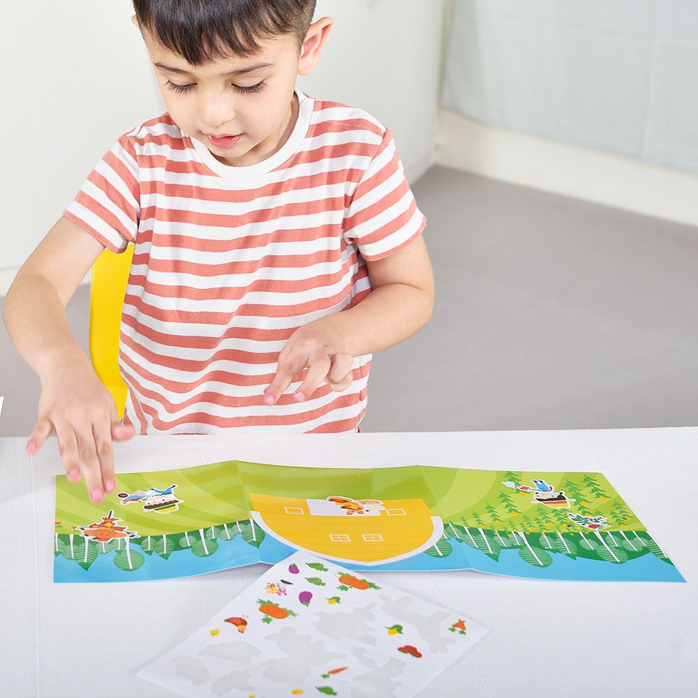 西班牙 APLI - 旅遊貼紙-小農夫種菜去