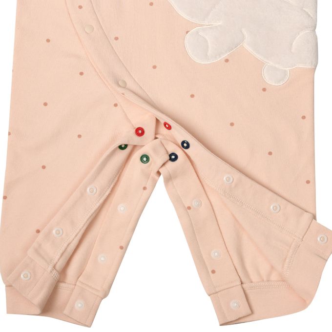 akachan honpo - 長袖兔裝 翻身神隊友-彈性材質-粉紅色