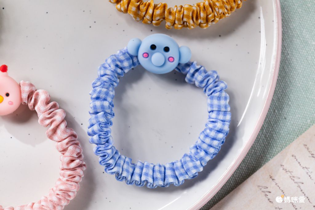 可愛彈性不傷髮大腸圈(10入組)-繽紛蜜蜂-不含紙卡