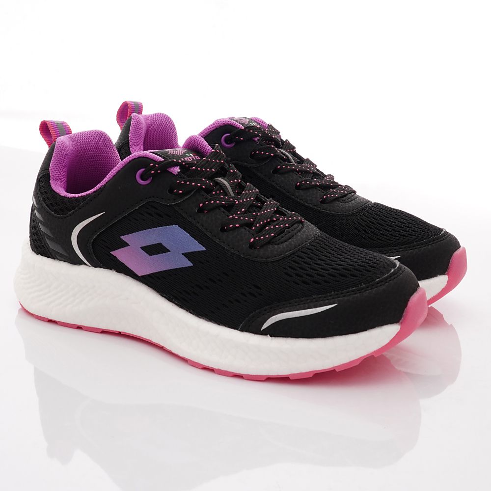 LOTTO樂得 - TRON創跑鞋2代女段-運動鞋-黑紫