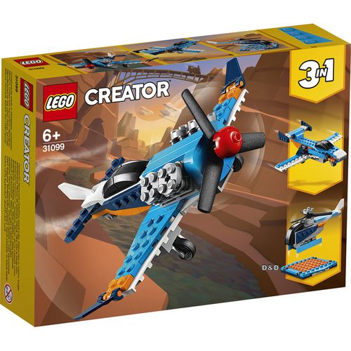 樂高 Creator 三合一創意大師系列 -  螺旋槳飛機 31099-128pcs