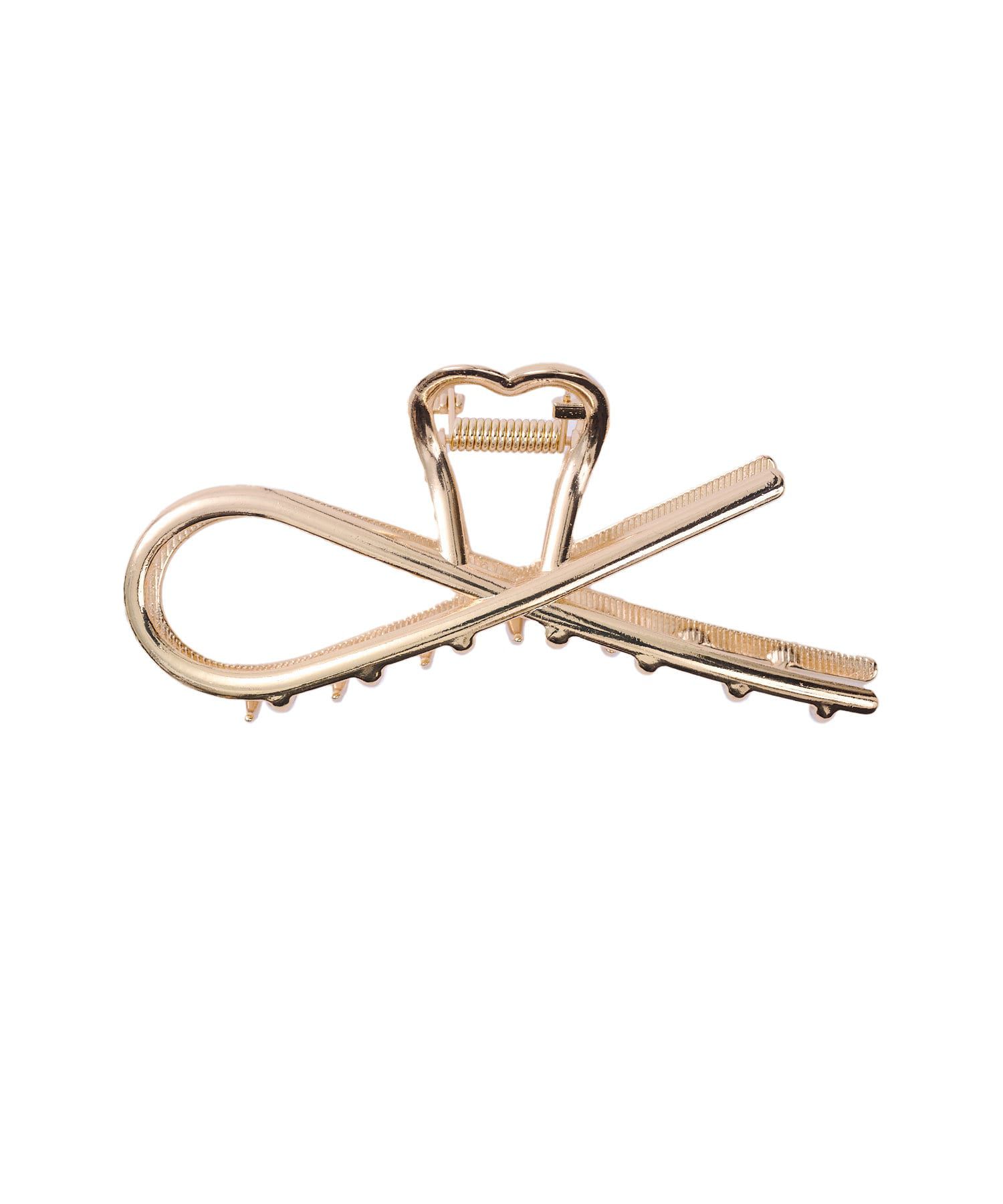 日本 Lattice - 優雅扭結金屬抓夾/鯊魚夾-金