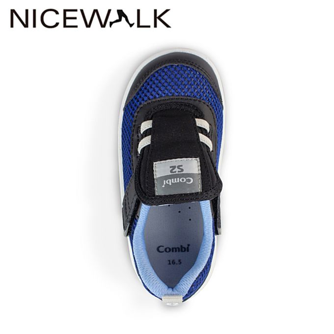 日本 Combi - COMBI醫學級NICEWALK兒童成長機能鞋(寶寶段)-休閒鞋-藍色