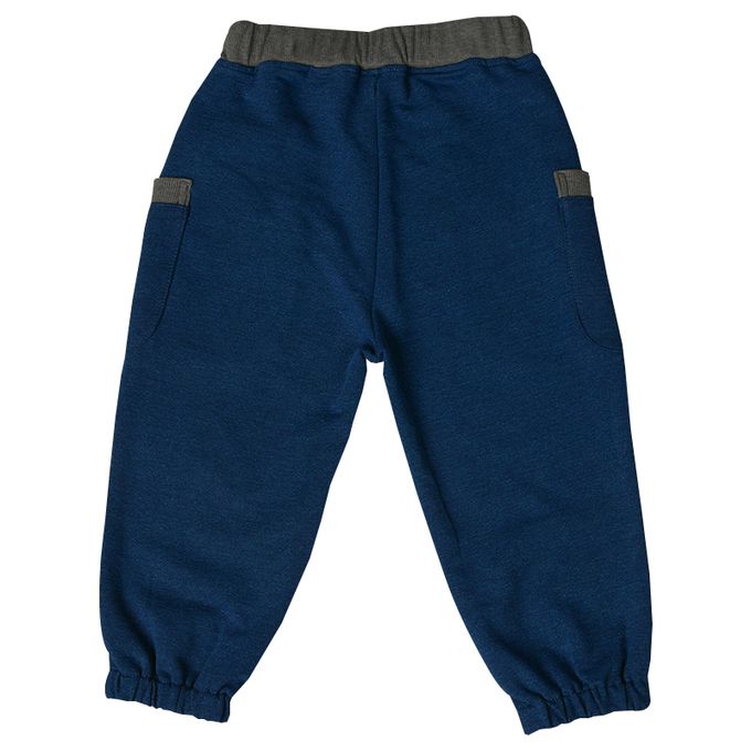 akachan honpo - 10分褲-大口袋-深藍色