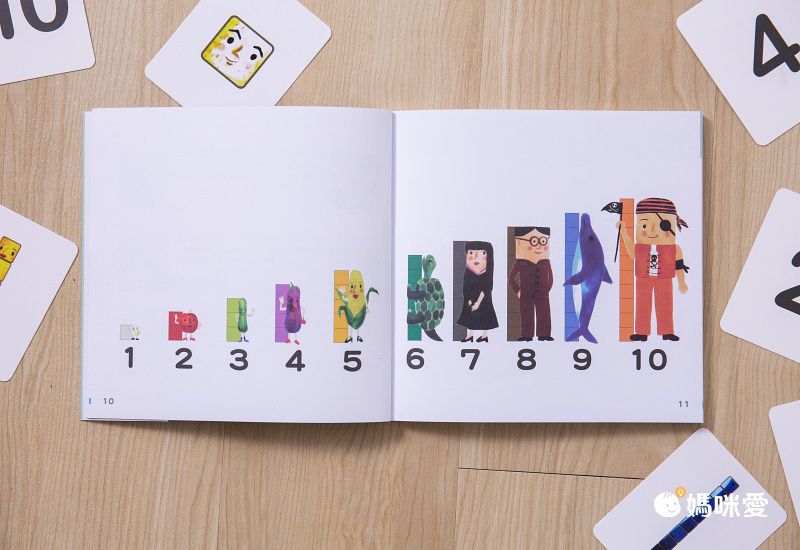 算數好好玩：角色數棒積木卡 玩出兒童算數力(隨書附贈數棒積木卡桌遊組)-3歲以上