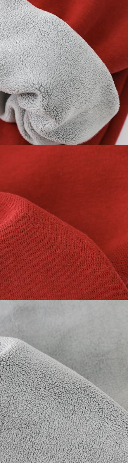 TONGMO - (加絨)喜氣腰鬆緊束口長褲-蘋果口袋-杏色