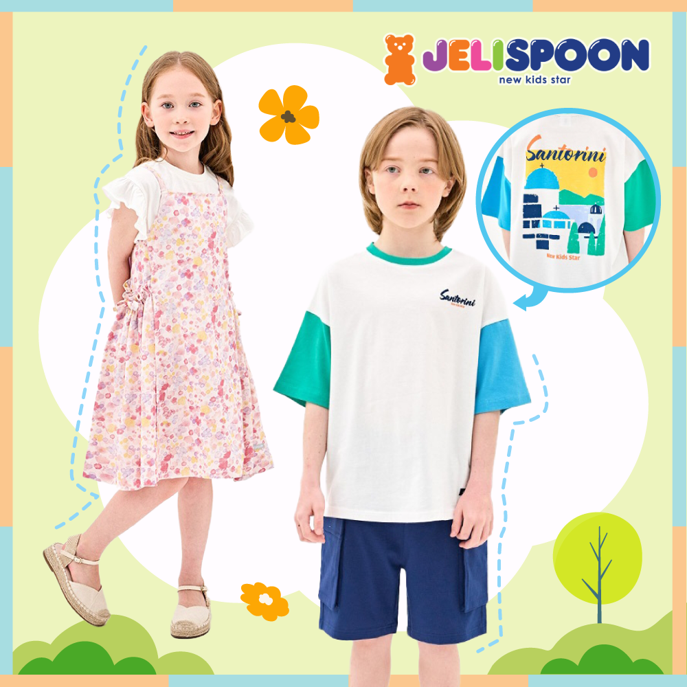 夏裝熱賣中！【Jelispoon】韓網熱銷Top1童裝 ❤ 甜美可愛ｘ韓系休閒