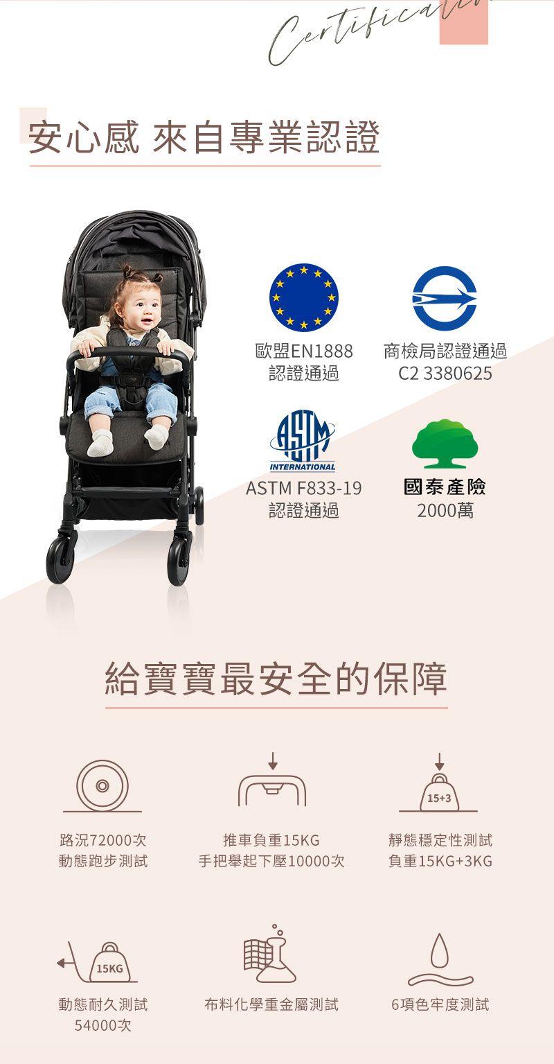 LOVON - GENIE 輕量高景觀嬰兒推車-石墨黑