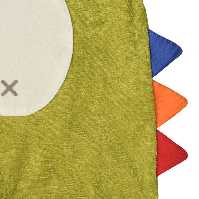 akachan honpo - 長袖造型連身衣-附帽子 恐龍-綠色 (50~60cm)