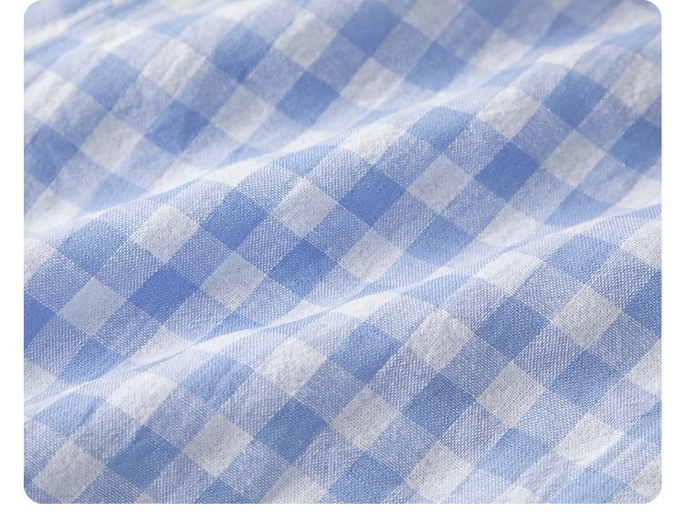 格紋束口長褲-黑+白