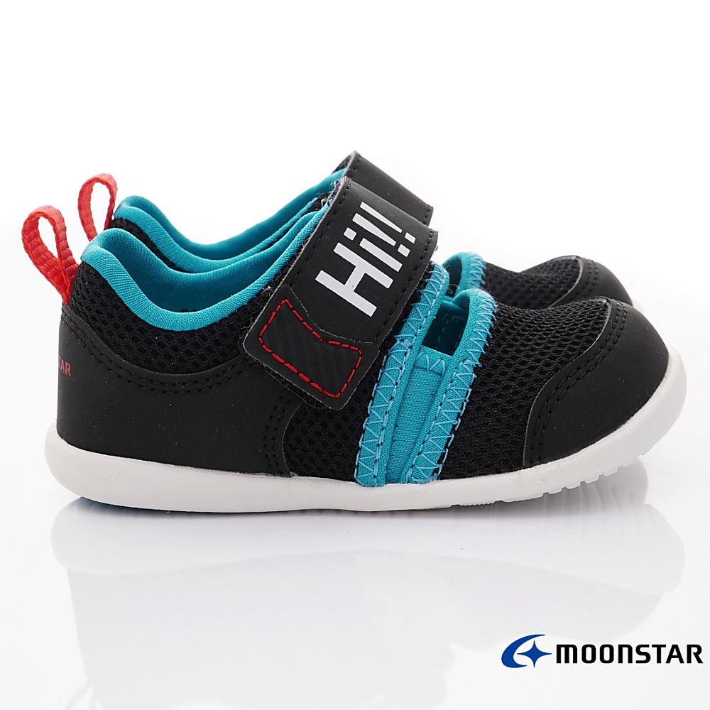 MOONSTAR日本月星 - HI系列寶寶學步鞋(寶寶段)-黑