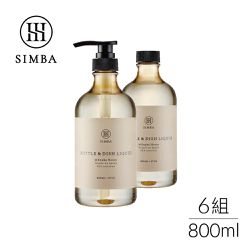 Simba 小獅王辛巴 - 高分解酵素奶瓶清潔劑-800ml組合包X6組(箱)