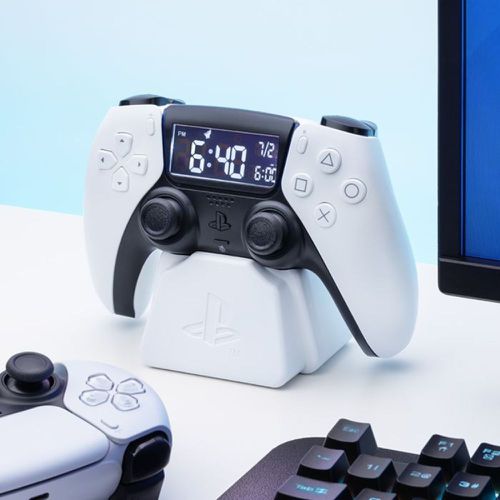 Paladone UK - 官方授權 PlayStation®5 白色手把 造型鬧鐘