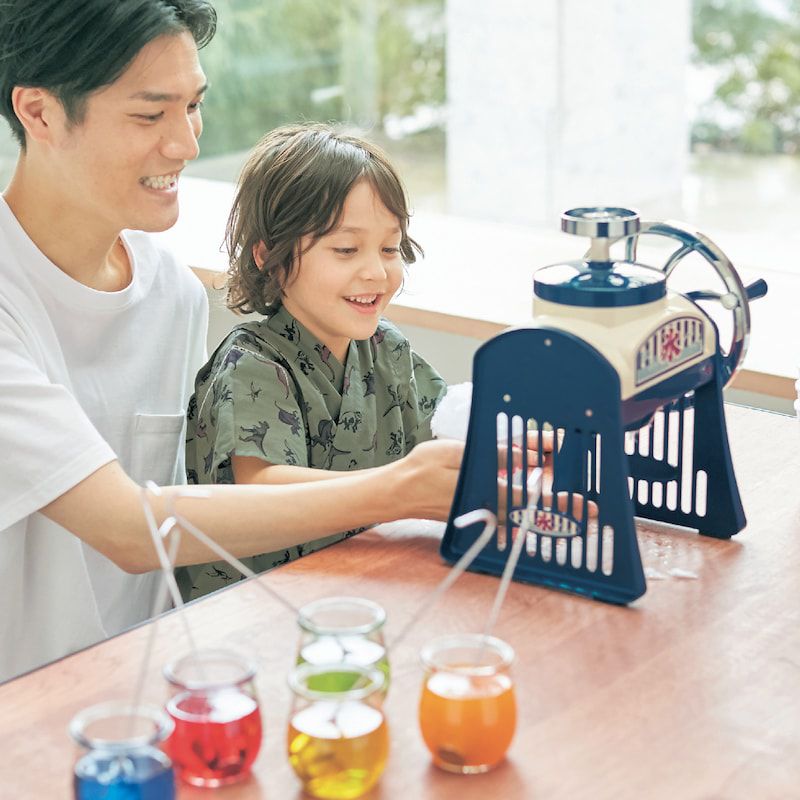 日本千趣會 - GITA 可當短褲2 WAY穿法的夏日甚平-鯊魚-水藍