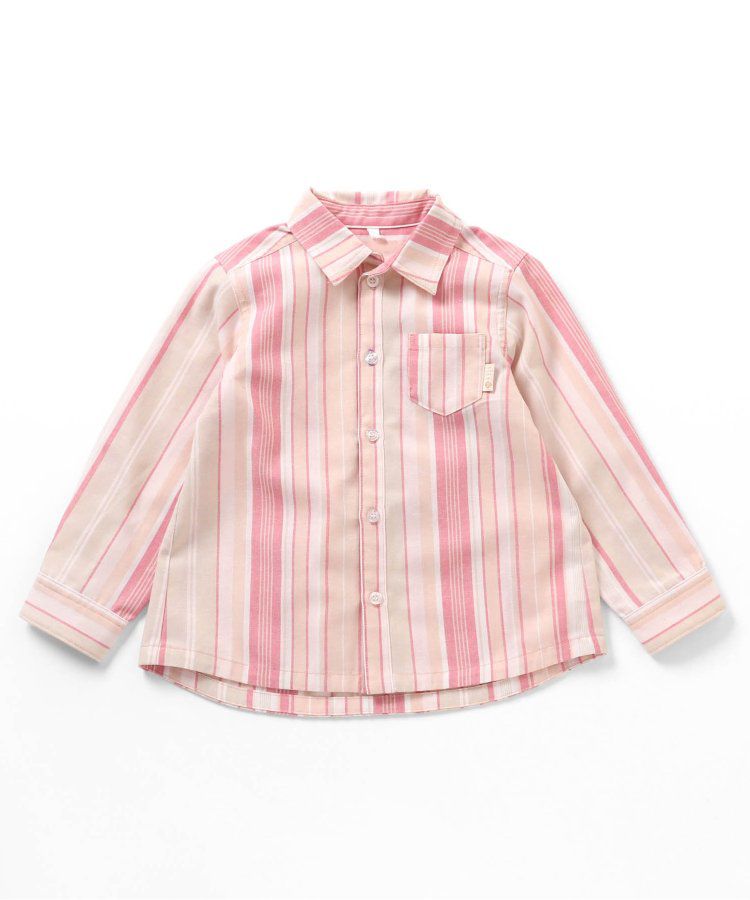 日本 BREEZE - [推薦]氣質系正式領長袖襯衫-素面-米白