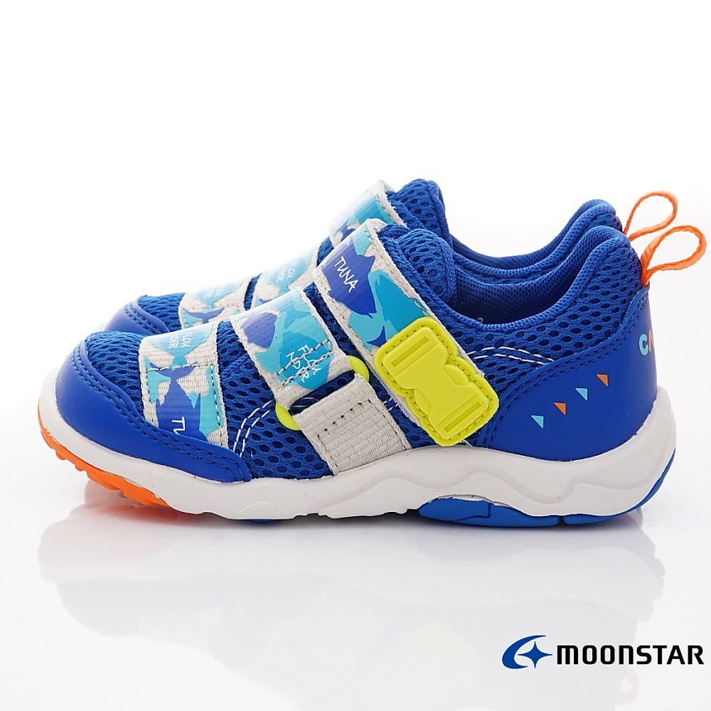 MOONSTAR日本月星 - 速乾公園鞋/休閒鞋(中小童段)-藍