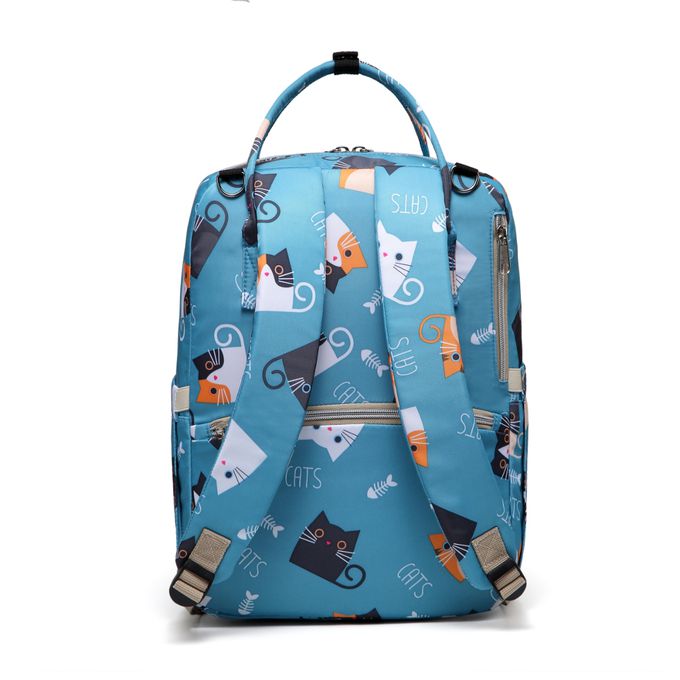 Heine 海恩 - WIN-0208 尼龍後背包 休閒後背包 收納背包-可愛貓