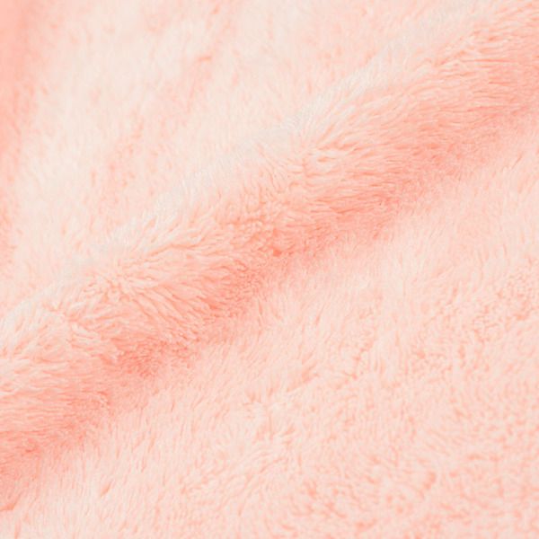 akachan honpo - 動物造型連帽吸水披巾-兔子-粉紅色 (衣長60cm)