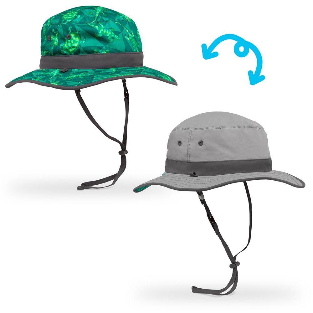 Sunday Afternoons - 兒童防曬帽-兒童抗UV雙面圓盤帽Kids Clear Creek Boonie-迷彩綠